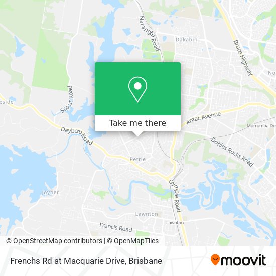 Mapa Frenchs Rd at Macquarie Drive