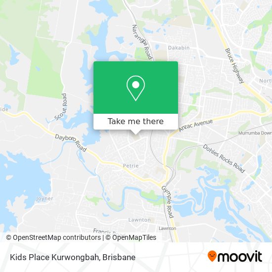 Kids Place Kurwongbah map