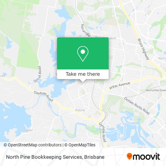 North Pine Bookkeeping Services map