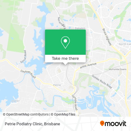 Mapa Petrie Podiatry Clinic