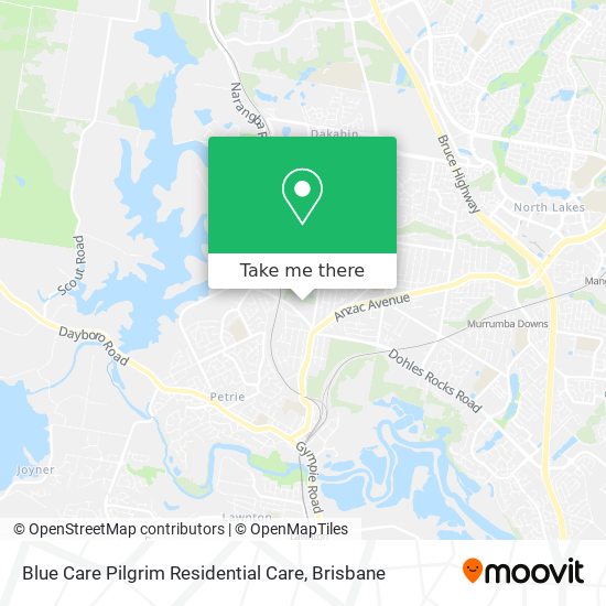 Blue Care Pilgrim Residential Care map