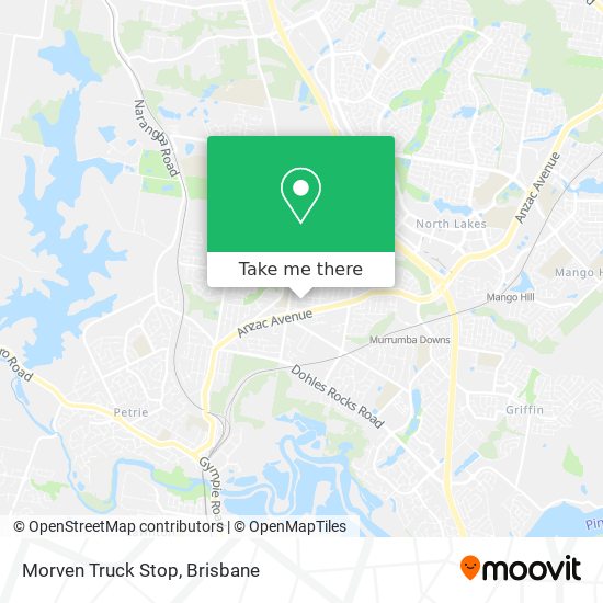 Morven Truck Stop map