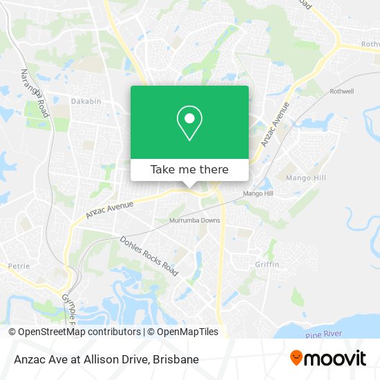 Anzac Ave at Allison Drive map