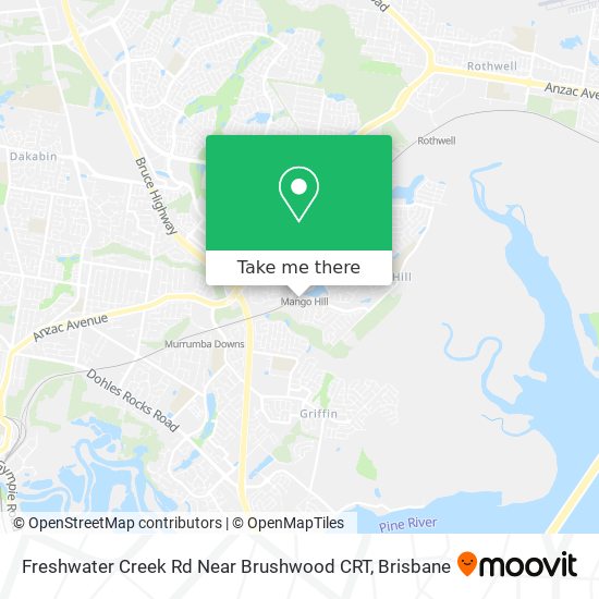 Freshwater Creek Rd Near Brushwood CRT map