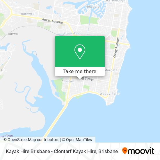 Kayak Hire Brisbane - Clontarf Kayak Hire map