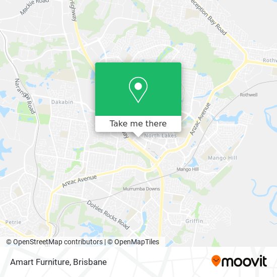 Amart Furniture map