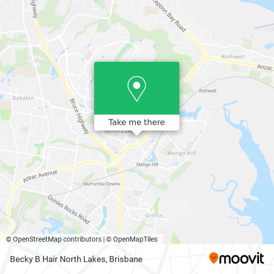 Becky B Hair North Lakes map