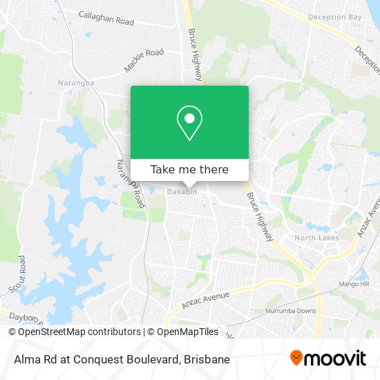 Alma Rd at Conquest Boulevard map