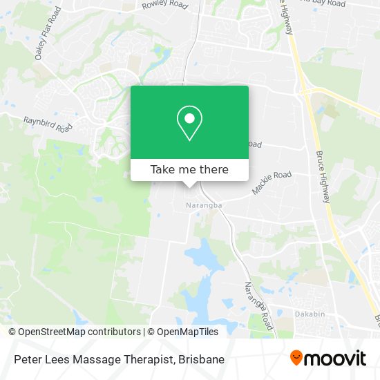 Peter Lees Massage Therapist map