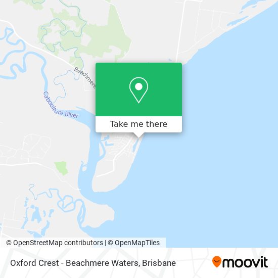 Oxford Crest - Beachmere Waters map