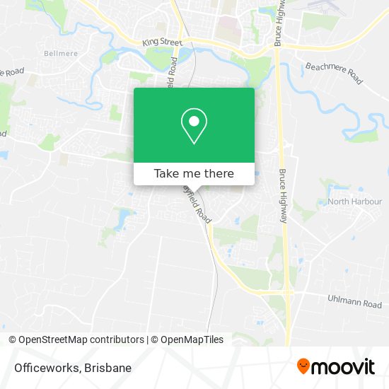 Officeworks map