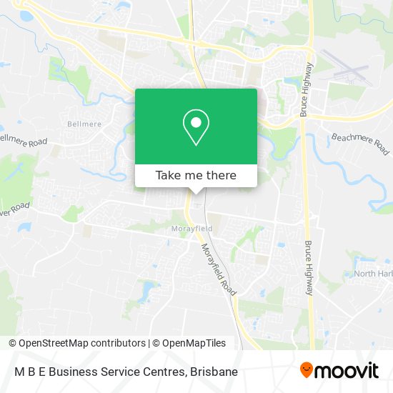 M B E Business Service Centres map