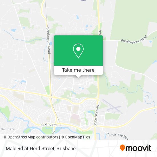 Male Rd at Herd Street map