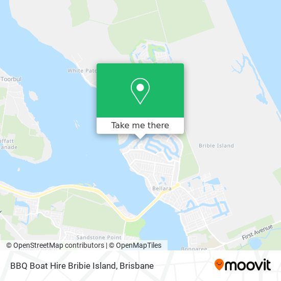 BBQ Boat Hire Bribie Island map