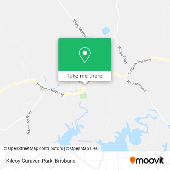 How to get to Kilcoy Caravan Park in Brisbane by Bus or Train?