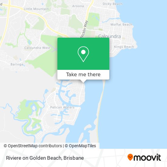 Riviere on Golden Beach map