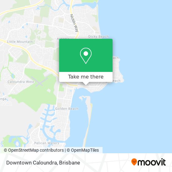 Downtown Caloundra map