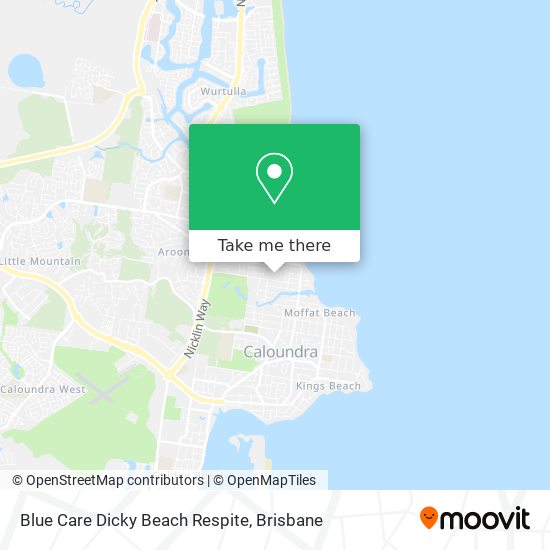 Blue Care Dicky Beach Respite map