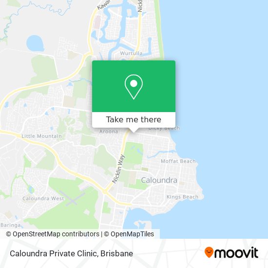 Mapa Caloundra Private Clinic