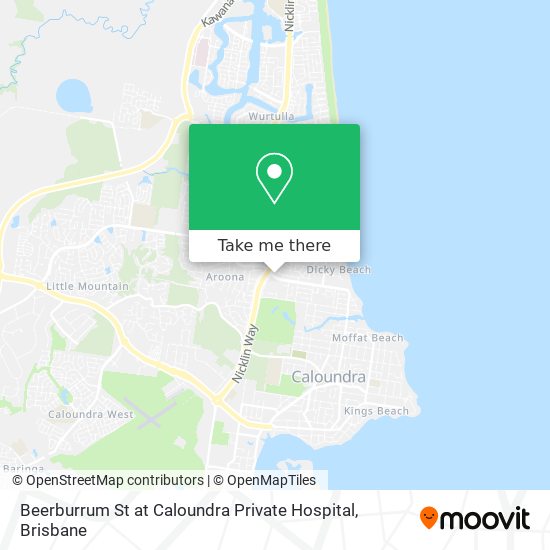 Beerburrum St at Caloundra Private Hospital map