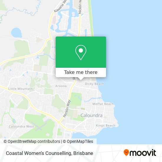 Coastal Women's Counselling map