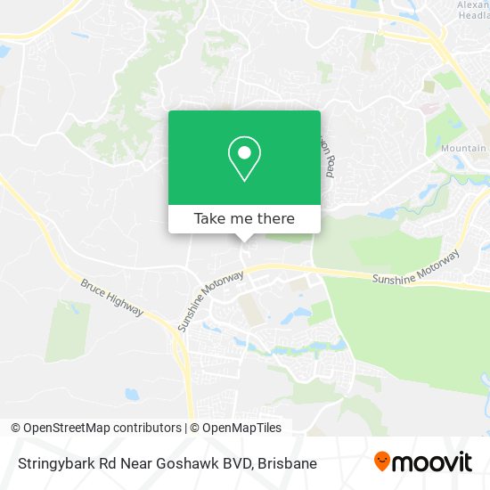 Stringybark Rd Near Goshawk BVD map