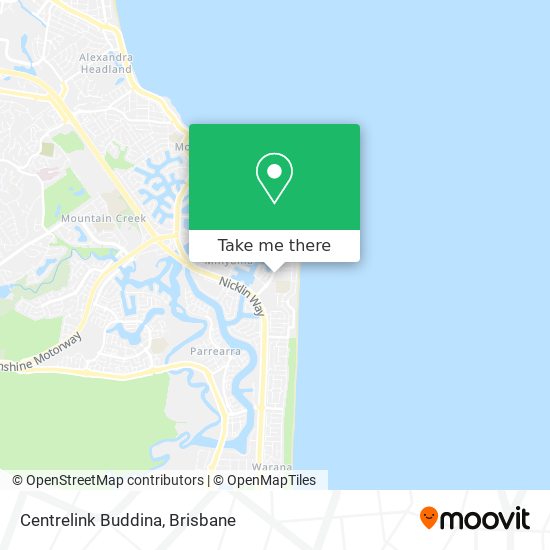 Centrelink Buddina map