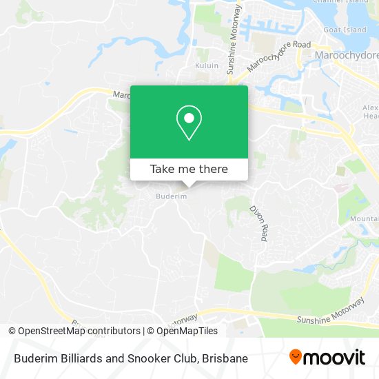 Buderim Billiards and Snooker Club map