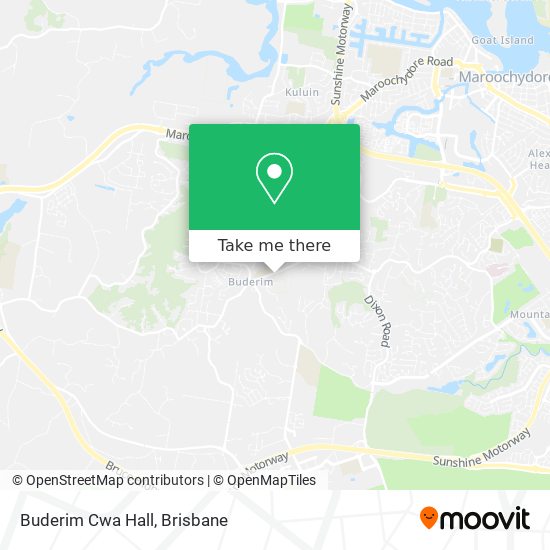 Buderim Cwa Hall map