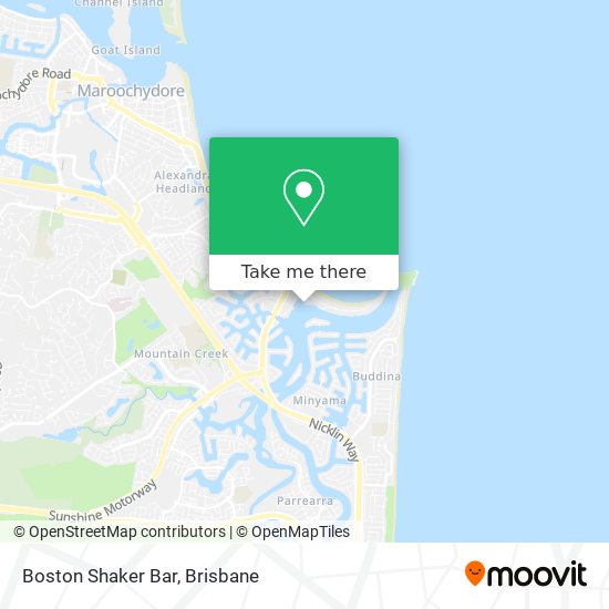 Boston Shaker Bar map