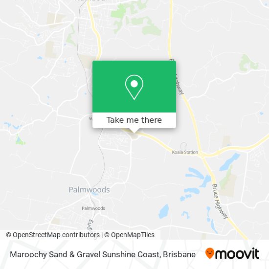 Maroochy Sand & Gravel Sunshine Coast map