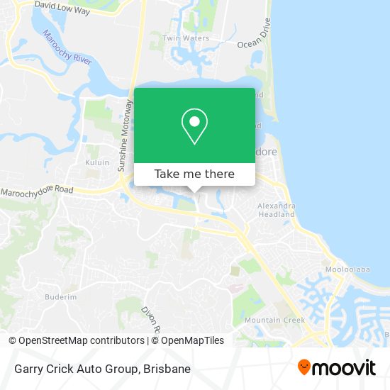 Garry Crick Auto Group map