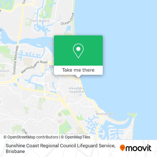 Sunshine Coast Regional Council Lifeguard Service map
