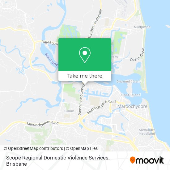 Scope Regional Domestic Violence Services map