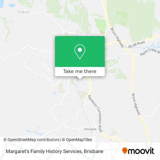 Margaret's Family History Services map