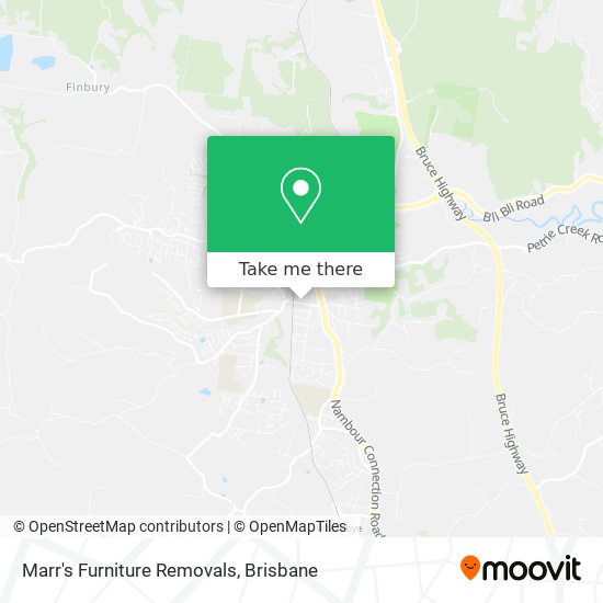 Marr's Furniture Removals map