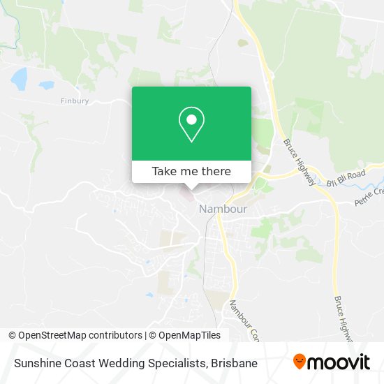 Sunshine Coast Wedding Specialists map