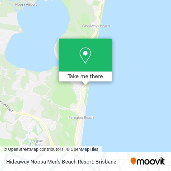 Hideaway Noosa Men's Beach Resort map