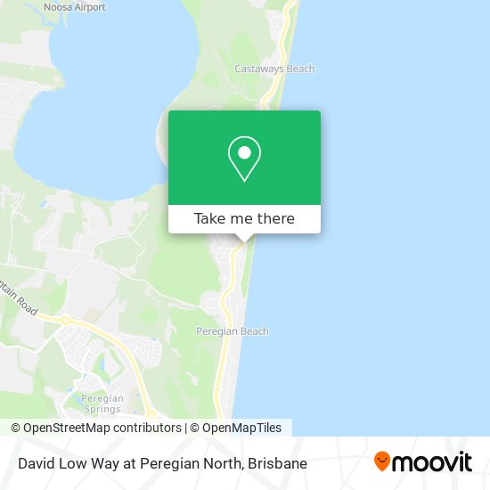 David Low Way at Peregian North map