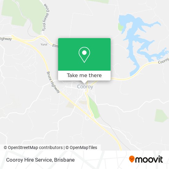 Cooroy Hire Service map