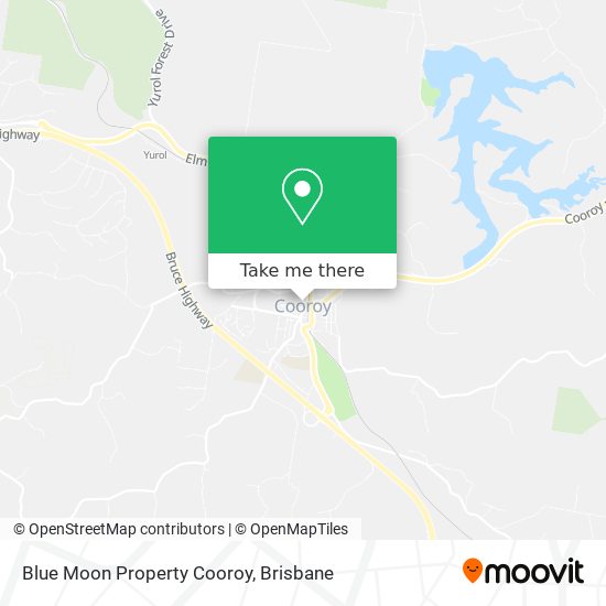 Mapa Blue Moon Property Cooroy