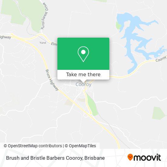 Brush and Bristle Barbers Cooroy map