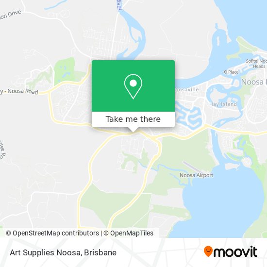 Art Supplies Noosa map