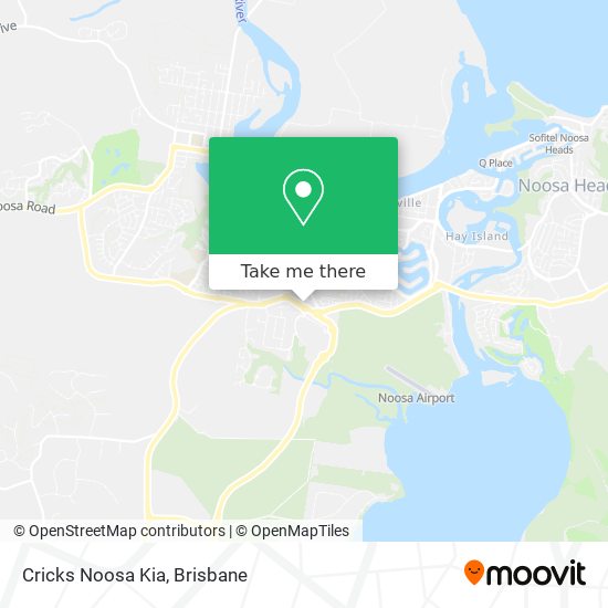 Cricks Noosa Kia map