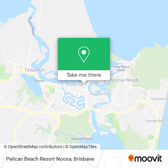 Pelican Beach Resort Noosa map