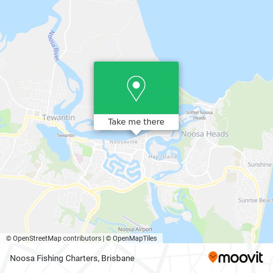 Noosa Fishing Charters map