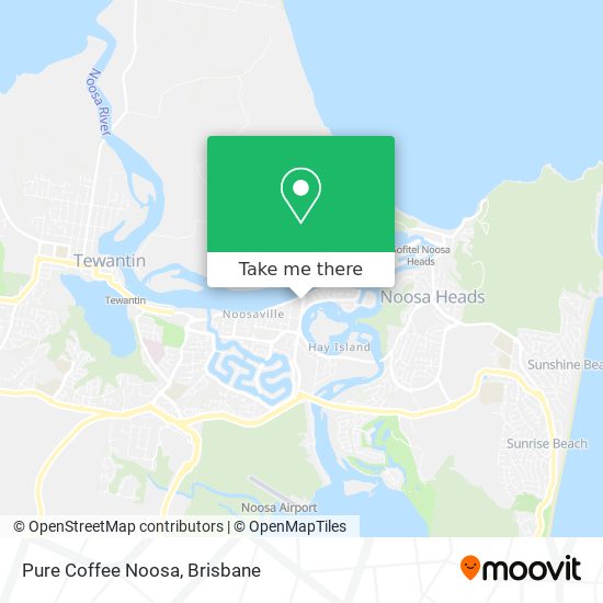 Pure Coffee Noosa map