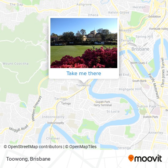 Mapa Toowong