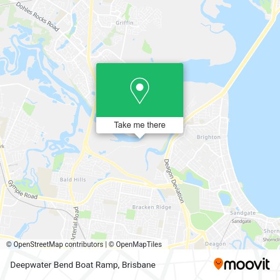 How to get to Deepwater Bend Boat Ramp in Bald Hills by bus or train?
