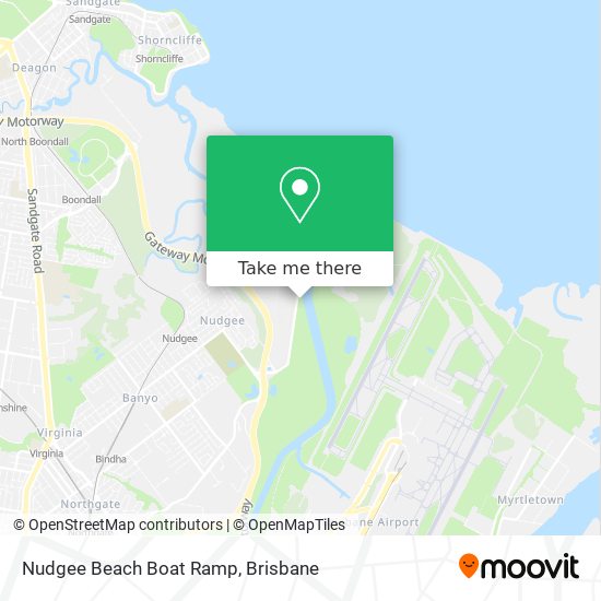Nudgee Beach Boat Ramp map